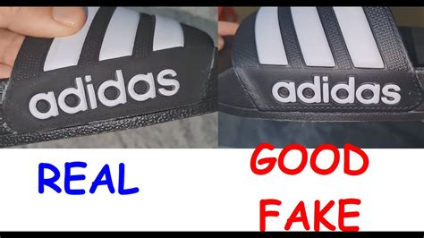 how to spot fake adidas adilette|is real adidas a scam.